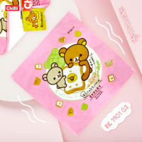 ของแท้ 100% JHC Towel  ผ้าขนหนู ผ้าเช็ดหน้า ลิขสิทธิ์ Rilakkuma RK-1901 ขนาด 12x12 นิ้ว