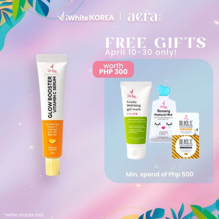 iWhite Korea Glow Booster Vitamin C Serum 40ml Lighten Dark Spots and Acne Marks Lazada PH