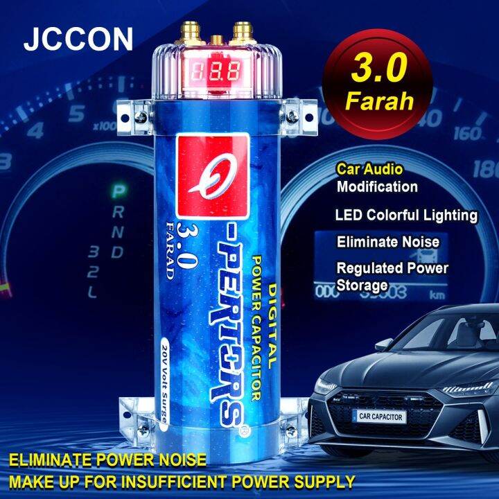 3.0 Farad Car Audio Capacitor Super Power Amplifier Subwoofer Modified