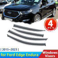 4x รถ Window Visors สำหรับ Ford Edge Azera 2015 ~ 2023 II 2018อุปกรณ์เสริม Deflectors Rain Eyebrow Guard Sun Visor Protector ฝาครอบ