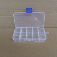 [hot] 10 Grids Adjustable Transparent Plastic Storage for Small Component Jewelry Bead Pills Organizer