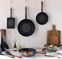 [ฝรั่งเศส] Shezell Elegance IH กระทะ/กระทะกระทะ /Eggroll กระทะ Non-Stick Induction Cookware