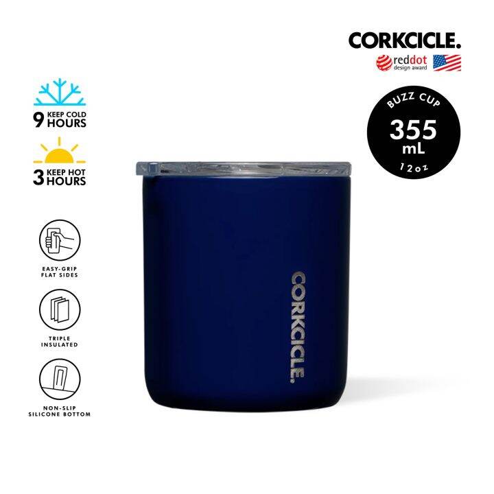 Corkcicle Buzz Cup 12 oz - Midnight Navy