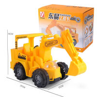 Childrens Remote Control Electric Excavator Boy Light Music Toy Car Sound and Light Universal Engineering Car Excavator Model