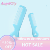 ?AngelCity หวีผมแบบพกพาสำหรับเด็กทารกหวีซี่กลมหวีดูแลเส้นผมสีสันสดใสอุปกรณ์นวดศีรษะสำหรับทารกแรกเกิดเด็กวัยหัดเดิน