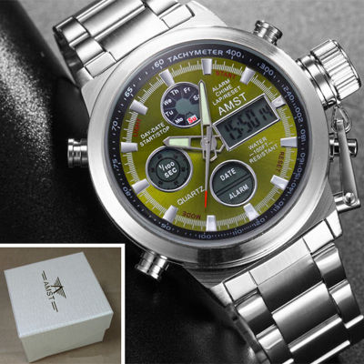 New Famous Luxury Brand Men Waterproof Full Steel Watches Mens Quartz Analog LED Clock Male Sport Wrist Watch Relogio Masculino