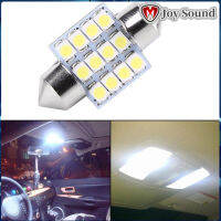 【ราคาถูกคุณภาพดี】2Psc 12V 12SMD 31mm Car Interior White LED Light Bulbs Door Reading Dome Light