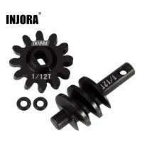 INJORA Overdrive Underdrive Worm Differential Axle Steel Gear 12T 13T 14T 16T Upgrade For RC Crawler Car Axial SCX24 Electrical Circuitry Parts