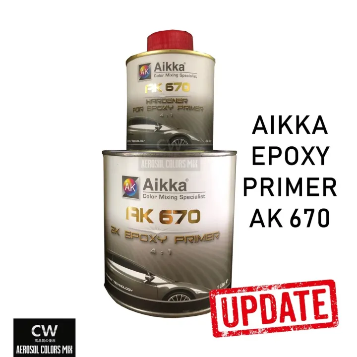 ♨ [ AK 670 2K EPOXY PRIMER HARDENER 41 ] 🛒 DIY Primer Untuk Besi Metal