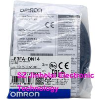 สวิตช์ OMRON โฟโต้อิเล็กทริกเซ็นเซอร์แบบ DN15 E3FA E3FA-DN14ของแท้ Parts010. วงจรไฟฟ้า2เมตรสินค้าใหม่