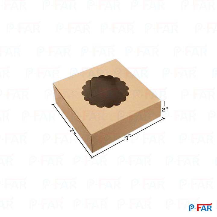 กล่อง-แม็ค-พิซซ่า-กล่องแมค-กล่องกระดาษ-กล่องกระดาษ-ขนาด-7x7x2-จำนวน-1แพ็ค-100-ใบ