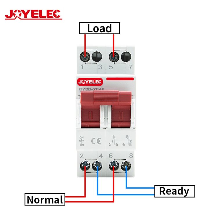 joyelec-2p-40a-63a-mts-dual-power-manual-transfer-isolating-switch-interlock-circuit-breaker
