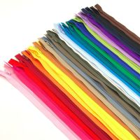 ☄ 10pcs 3 25Colors 23cm 51cm Closed End Nylon Coil Zippers Tailor Sewing Craft