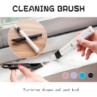 2 In 1 Window Gap Slot Cleaner Brush Keyboard Cleaning Brush Slot Toilet Corner Cleaner Useful Household Dustpan Cleaning Tool