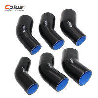 EPLUS Universal Silicone Tubing Hose Connector Intercooler Turbo Intake Coupler Hose 45 Degrees Multiple Sizes Black