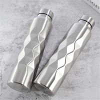 1 Liter Water Bottle Stainless Steel Bottle Sport Water Bottle Large Capacity Single-Wall Gym Sport Water Jug Fitness Kettle