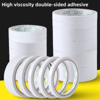 ❐ 1PC Double Sided Tape White Strong Ultra Thin High Viscosity Wide Handmade Double Sided Tape Super Strong Paper Tape