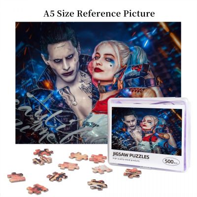 Harley Quinn &amp; Joker Wooden Jigsaw Puzzle 500 Pieces Educational Toy Painting Art Decor Decompression toys 500pcs
