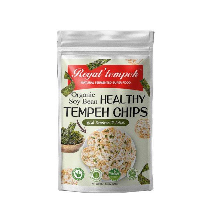 Healthy Tempeh Chips made with ORGANIC Soy Bean!! by Royal' tempeh