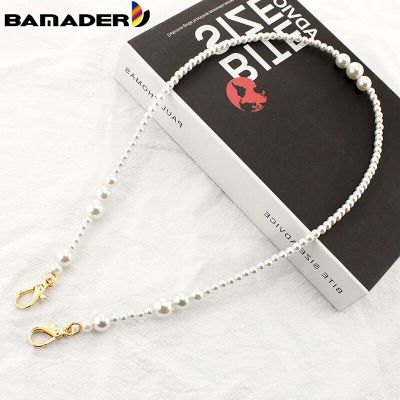 BAMADER Pearl Strap For Bags Handbag Accessories 74/100/110/120CM Pearl Bag Shoulder Straps DIY Purse Cute Bead Chain Strap Part