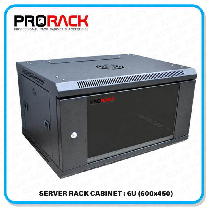 PRORACK 6U (600x450mm) Server Rack Cabinet (For Self-Assembly) Wall ...