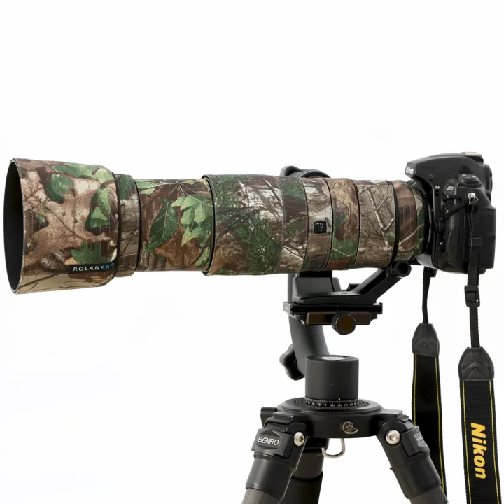 ROLANPRO Lens Camouflage Coat Rain Cover for Nikon AFS 200500mm f5.6E