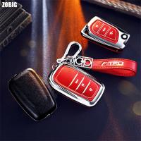 ☇☽✆ ZOBIG Key Fob Cover Suit for Toyota Camry Full Covered Smart Car Key Fob Case 3Buttons Key Compatible with Camry Corolla Prado