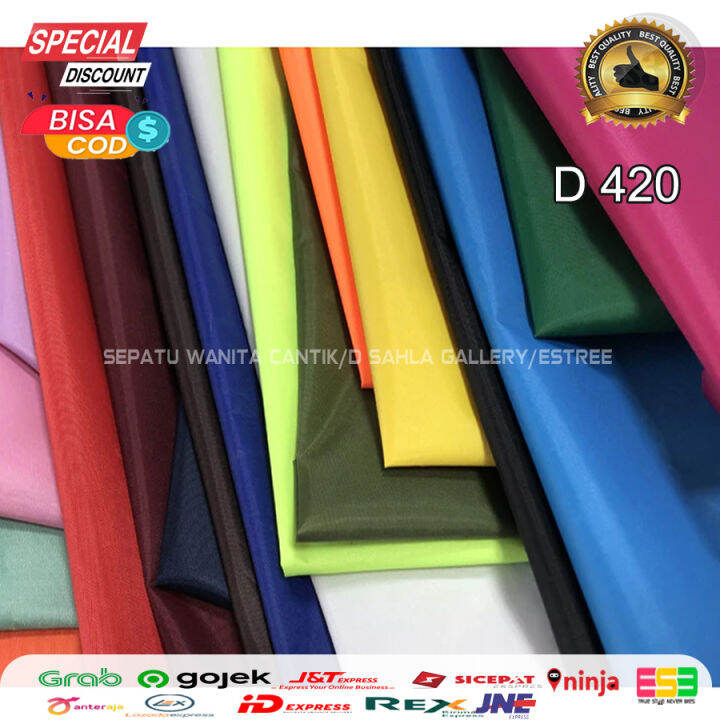 Kain Bahan Tenda Anti Air Meteran Waterproof Dinir Dinier D420 / Kursi ...