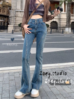 Zoey.Studio กางเกงยีนส์ กางเกงขายาว กางเกงคาร์โก้ผู้หญิง กระชับ ความสะดวกสบายความสะดวกสบาย ลำลอง 2023 NEW WMY23906GN 36Z230909