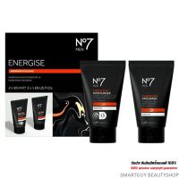 No7 Men Energising Face Duo Moisturiser 50ml + Face Wash 50ml Gift Set ชุดผลิตภัณฑ์ดูแลผิวหน้าผู้ชายสุดคุ้ม