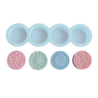 Diffuser Ornament Flower Round Cake Scented Round Flower Candle Mould Plaster Mold