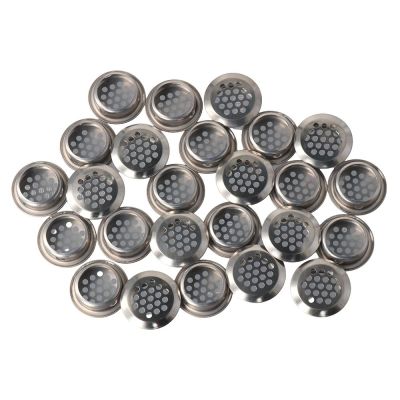 ☋ 50 Pcs Furniture Cupboard Round Stainless Steel Air Hole Breathable Ventilation Vent