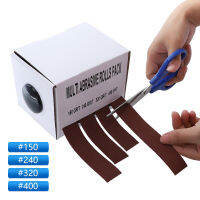 【 Cw】sandpaper 25Mm X 6M Drawable Emery Cloth Fabric Sanding Belt Roll For Metalworking &amp; Woodworking Furniture