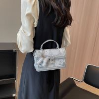 Internet celebrity high-quality handheld bag for women 2023 new trendy and versatile one-shoulder crossbody square