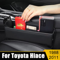 สำหรับโตโยต้า Hiace 1988-2003 2004 2005 2006 2007 2008 2009 2010รถที่นั่งรอยแยกสล็อตกล่องเก็บ Gap กระเป๋าในตัวปกกรณี