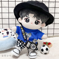 พร้อมส่ง 20cm เสื้อผ้าเด็ก T เสื้อยืดกางเกงหมวกชุดเด็ดตุ๊กตาผ้าฝ้ายดาวแต่งตัวตุ๊กตาตุ๊กตาเสื้อผ้า