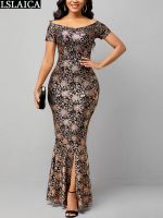 【jw】∈™✁  Offer Fashion Robe Short Sleeve Evening Gown Clothing Womens Dresses 2022