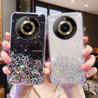 เคสโทรศัพท์สินค้าพร้อมส่งสำหรับ Realme 11 Pro + Pro Plus 5G 4G เลื่อมแวววาวดีไซน์ดาวท้องฟ้าเคสซิลิโคนใสเคสแบบนุ่ม REALME11PRO