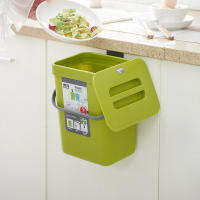 3L Wall Mounted Trash Can Kitchen Hanging Waste Bin Living Room Door Garbage Can Home Dustbin Car Storage Bucket