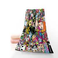 New Arrival Tokidoki Cute Towel Multiple Color Microfiber Beach Bath Towel Sports Face Towel Customizable Printing Bath Towels