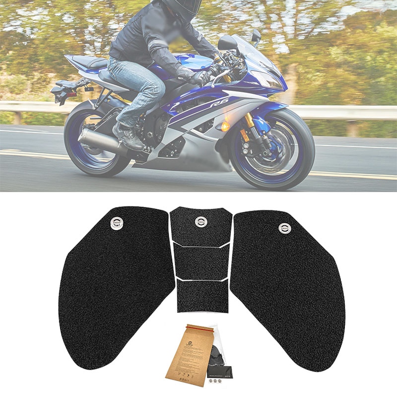 Tank Traction Pad Side Fuel Gas Grip Decal For 2004 2006-2007 Yamaha YZF R6 New 