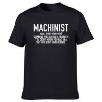 Funny Cnc Machinist Definition T Shirts Graphic Cotton Birthday Gifts Programmer Operator Tshirt 100% cotton T-shirt