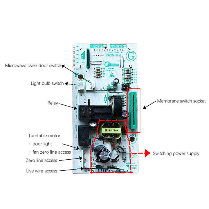Motherboard Microwave Oven Computer Main Board Control Panel EMLCCE420