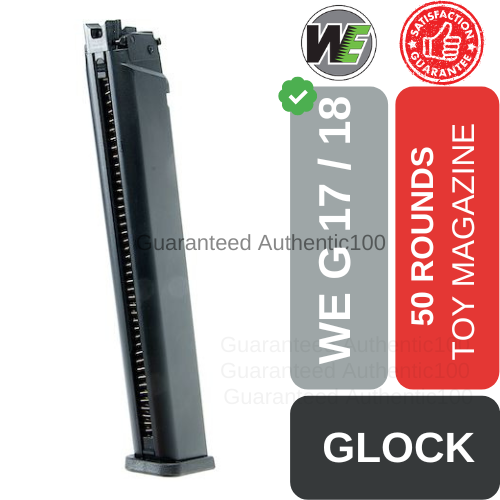 WE G17 Toy EXTENDED Mag [Glck G17 G18 G34 G35 Compatible] Long 50 ...