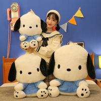 ขนาดใหญ่ Sanrio Pochacco การ์ตูนยัดตุ๊กตาหมอนอะนิเมะ Kawaii นุ่มของเล่นตุ๊กตาโซฟาเบาะ Plushie ของขวัญคริสต์มาสสำหรับสาวๆ