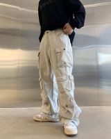 Fast Shipping European And American Street Tide Brand High Loose Straight Pocket Pants MenS WomenS