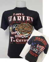 เสื้อยืดฮาเลย์ Harley-Davidson ผ้าบาง50 ผ้ามุ้ง ผ้าบางใส่สบาย สไตล์วินเทจ ป้ายVintage 3D EMBLEM [ S M L XL ]