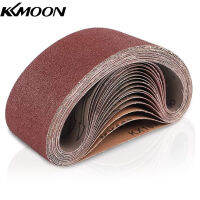 KKmoon กระดาษทราย3X18นิ้ว (76X457มม.), 18ต่อแพ็คอลูมิเนียมออกไซด์กระดาษทราย (3แต่ละ60 80 120 180 240 400ปลายข้าว) กระดาษทรายระดับพรีเมี่ยมสำหรับเครื่องขัดกระดาษทรายแบบพกพา