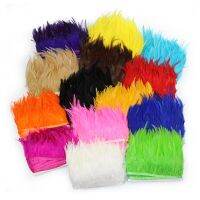 Wholesale 10 Meter 10-15CM 4-6Inch Chicken Rooster Tail Feathers Trims Strip For Wedding Party Clothing Rooster Feather Trim