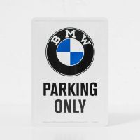 ศิลปะบนผนังของขวัญ BMW1Parking เพียงป้ายโลหะดีบุกป้ายโลหะเท่านั้น